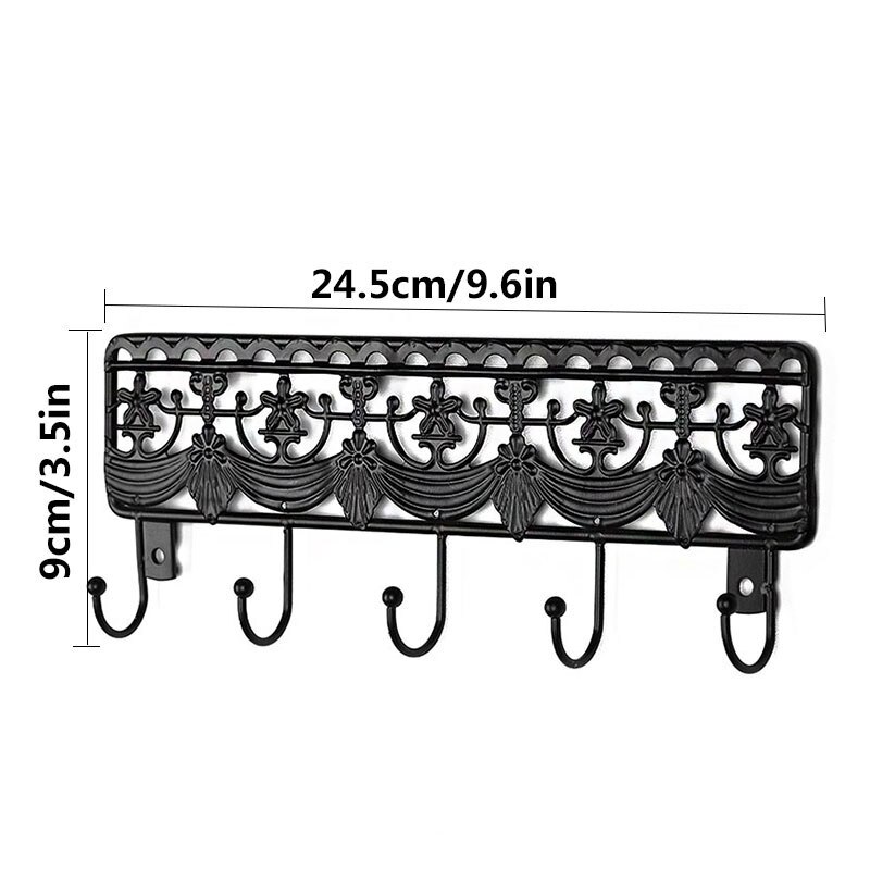 Crochets à clé support mural clés cintre patère à vêtements crochet de porte pour la maison stockage salle de bain cuisine manteau suspendus organisateur fer ancre