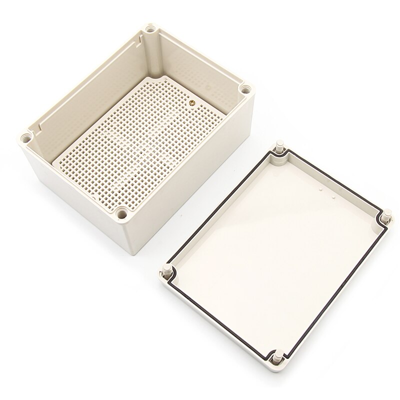IP67 Waterdichte Plastic Abs Behuizing Voor Elektronica Met Montage Board Elektrische Transparante Cover Behuizing Junction Box Case: 200x150x100mm grey