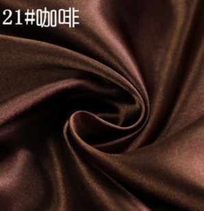 12 Colors Selection Polyester Satin Material For Clothing Linings Soft Charmeuse DIY Handmade Crafts Satin Fabric: 21 brown
