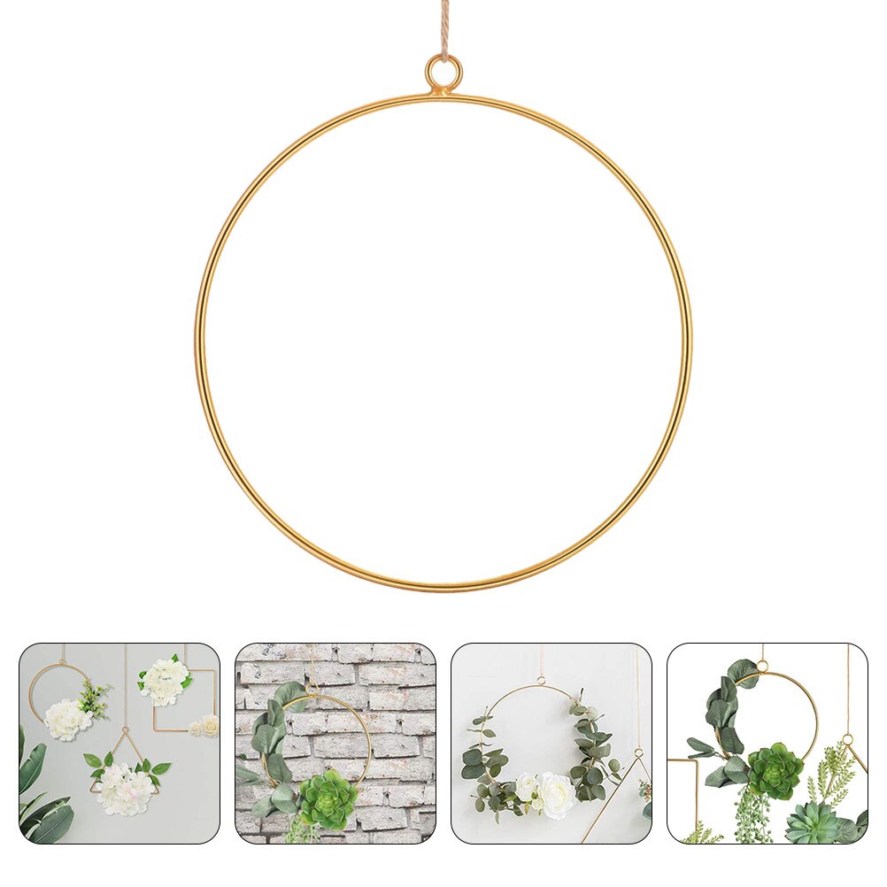 Decorative DIY Wreath Hanging Flower Frame Multi-function Flower Circle Flower Supply