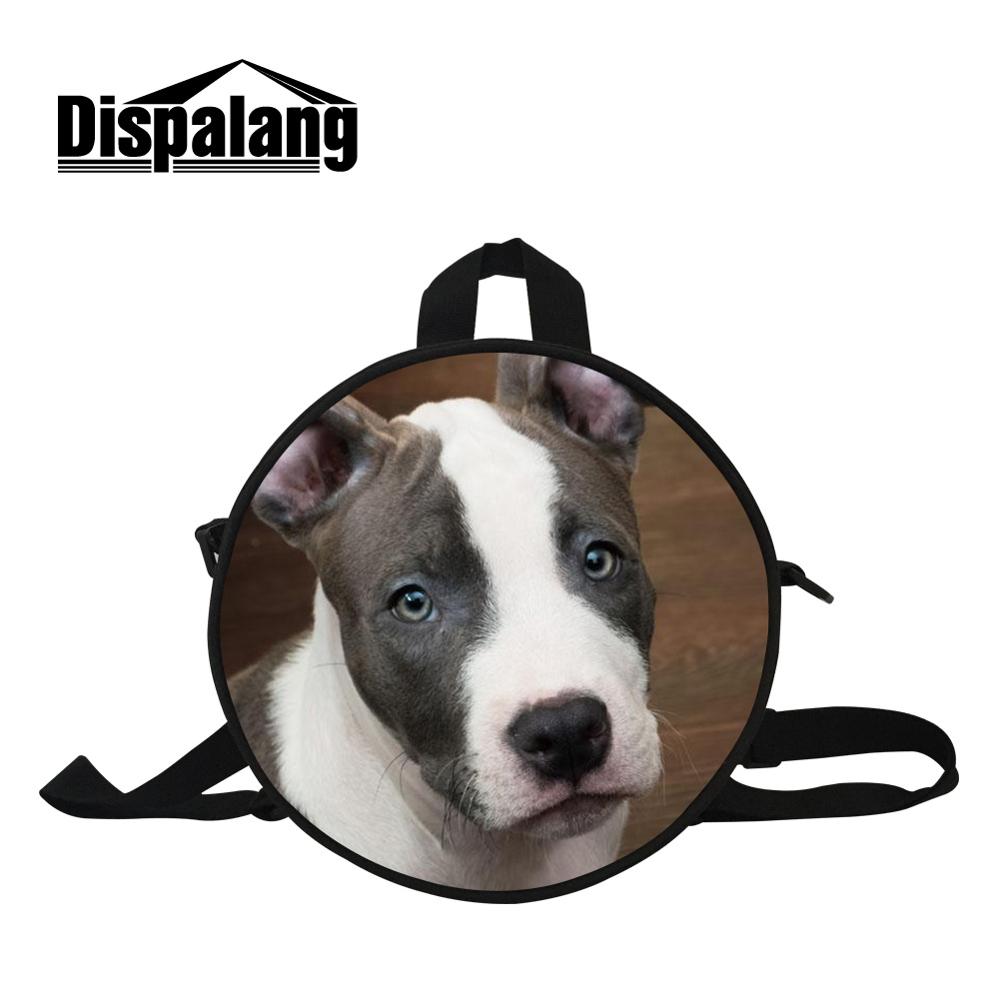 Dispalang Mini Round Messenger Bag for Girls Female Bags for Travel Women's Double Shoulder Pouch Crossbody Pack Print Cute Dog: Green