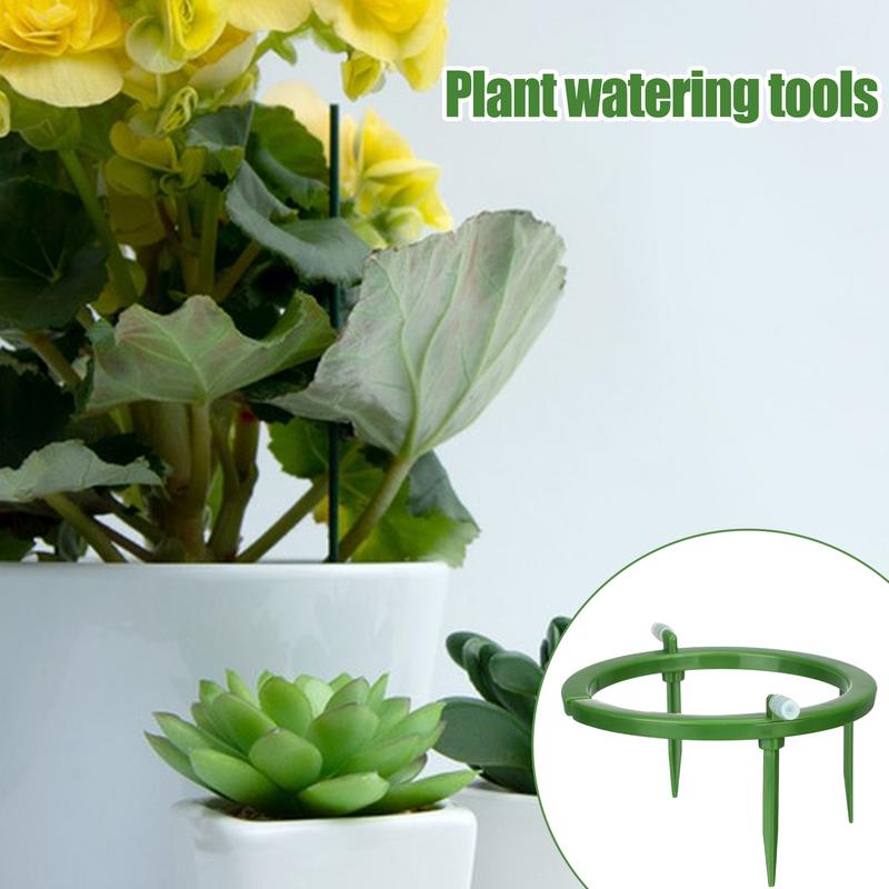 Sistema de riego por goteo para plantas, bucle de goteo para plantas con soporte, anillo de riego por goteo para plantas, gotero de agua para plantas de jardín