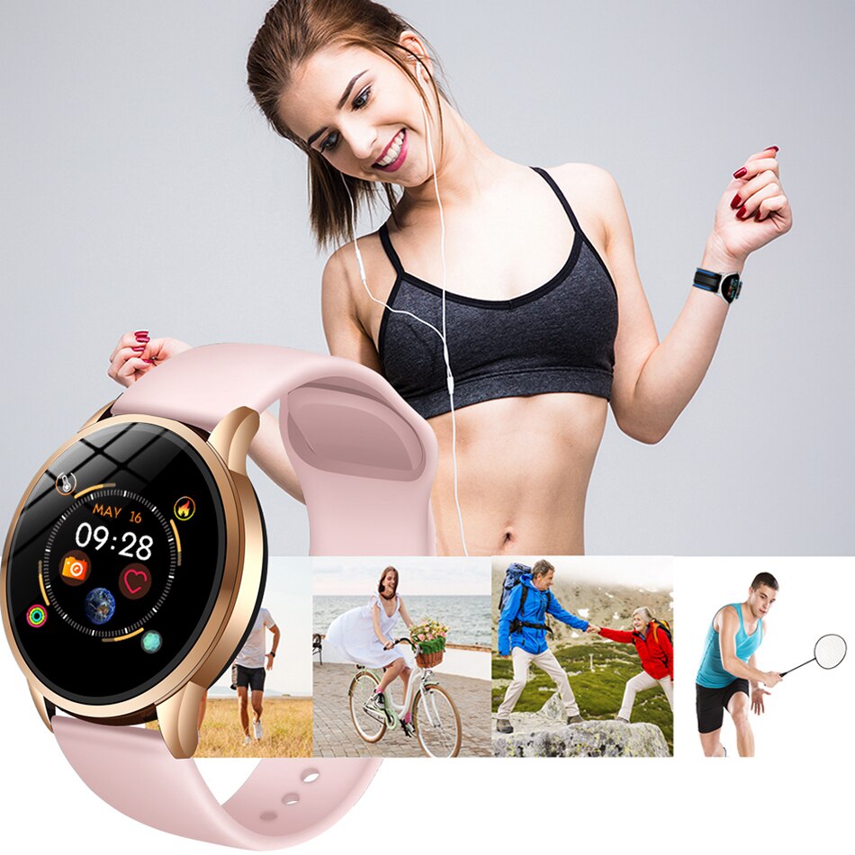 LIGE Neue smart wach frauen männer wasserdichte sport smartwatch Herz rate monitor blutdruck funktion Schrittzähler Fitness tracker