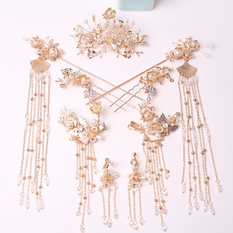 Accesorios para cabello de mujer Hanfu, accesorio para cabello de Hanfu, horquilla Kanzashi, estilo chino simple, adornos para el cabello, Kanzashi