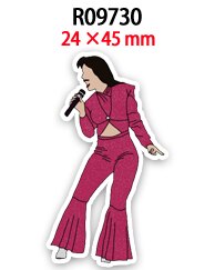 Abalorios acrílicos de Selena Singer para niña, accesorios de decoración para la fabricación de pendiente DIY, 30 Uds.: R09730