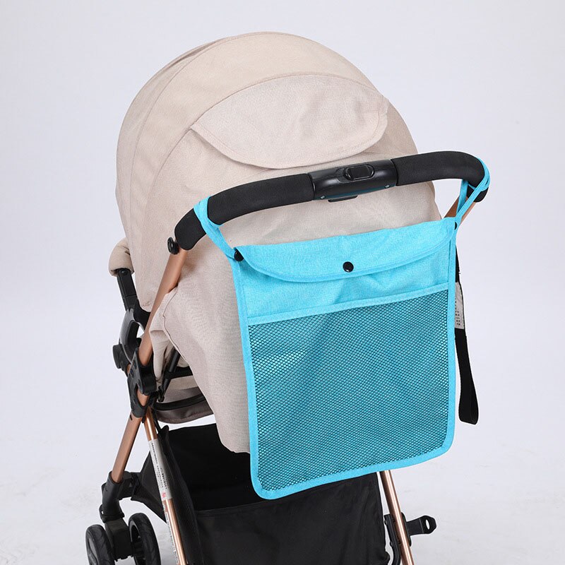 Baby klapvogn organisator taske grå kop holder barnevogn barnevogn opbevaringsflaske taske ble bleetaske yoya klapvogn tilbehør: 34 x 30cm- blå