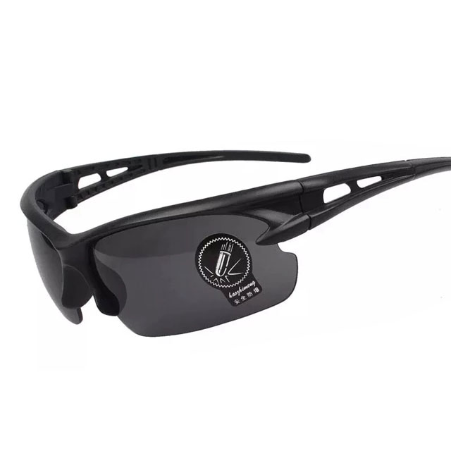 Gafas de visión nocturna para hombre y mujer, lentes de ciclismo al aire libre, montura negra, gafas de noche para Conductor, gafas de , color amarillo: Multicolor