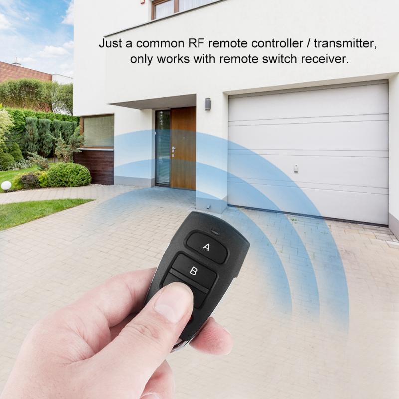 Car Remote Control Key Replacement 433MHz Red D Four Buttons RF Wireless Transmitter Learning Code Remote Controller