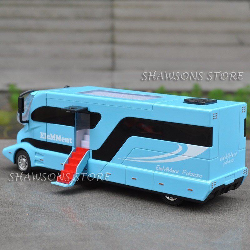 1:50 MODELLINI di LUSSO MODELLO di camper GIOCATTOLI TIRARE INDIETRO ELEMMENT PALAZZO camper furgone replica SUONO LUCE