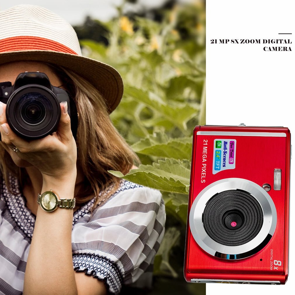 Digital Camera 2.7 inches HD Screen Digital Camera 21MP Anti-Shake Face Detection Camcorder Digital Camera