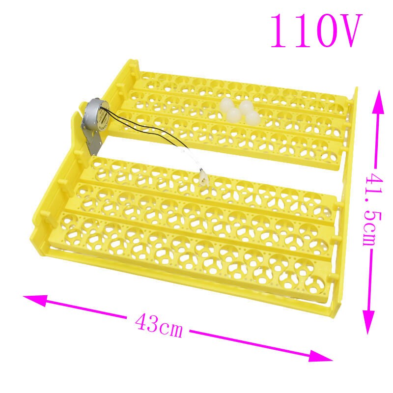 132 Stuks Kwartel Papegaai Duif Kleine Vogel Snake Hatcher Automatische Turn Plastic Incubator Trays Met Draaien Motor 220V/110V/12V: 110V