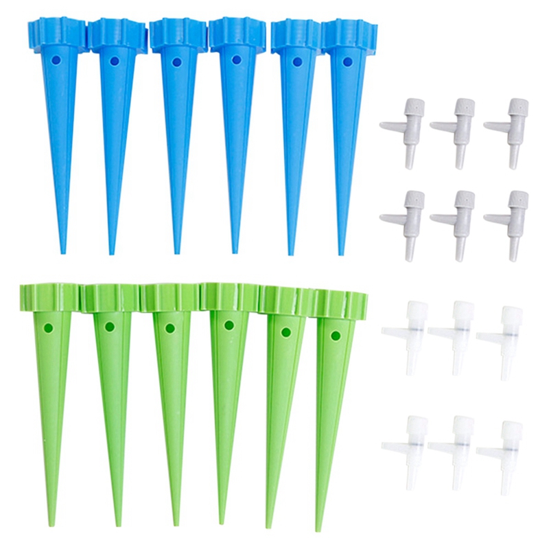 Auto Self Watering Device Automatic Watering System Garden Plant Automatic Irrigation Tool Spike Watering Device: Yellow