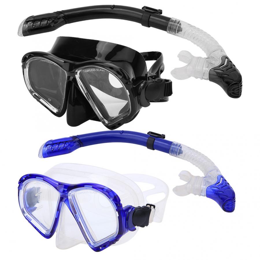 full face Adults Anti-fog Diving Face Mask Swim Goggles All Dry Snorkel Breathing Tube Snorkeling Equipment water sports