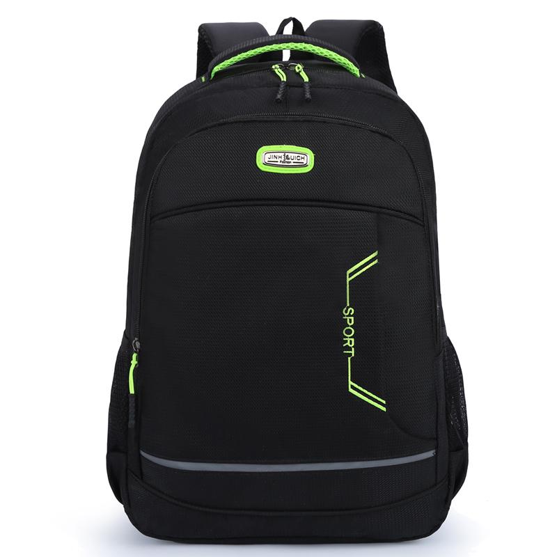 Men Backpack Oxford Shoulder Bag Waterproof School Bag For Teenage Boys Large Capacity Travel Rucksack Mochilas Hombre: Green