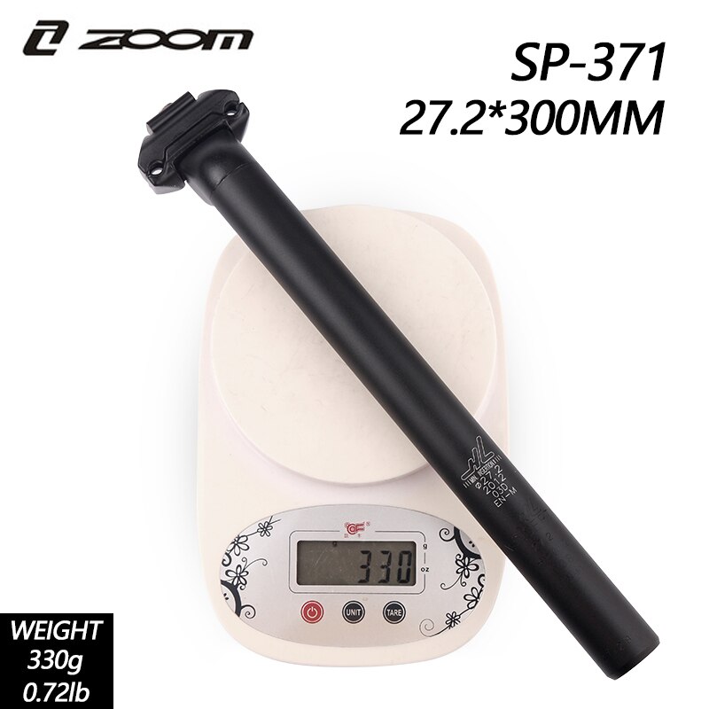 ZOOM – tige de selle de vélo de montagne 27.2/30.9/31.6mm X350mm, amortisseur de Suspension, pièces de bicyclette vtt: SP-371  27.2-300L
