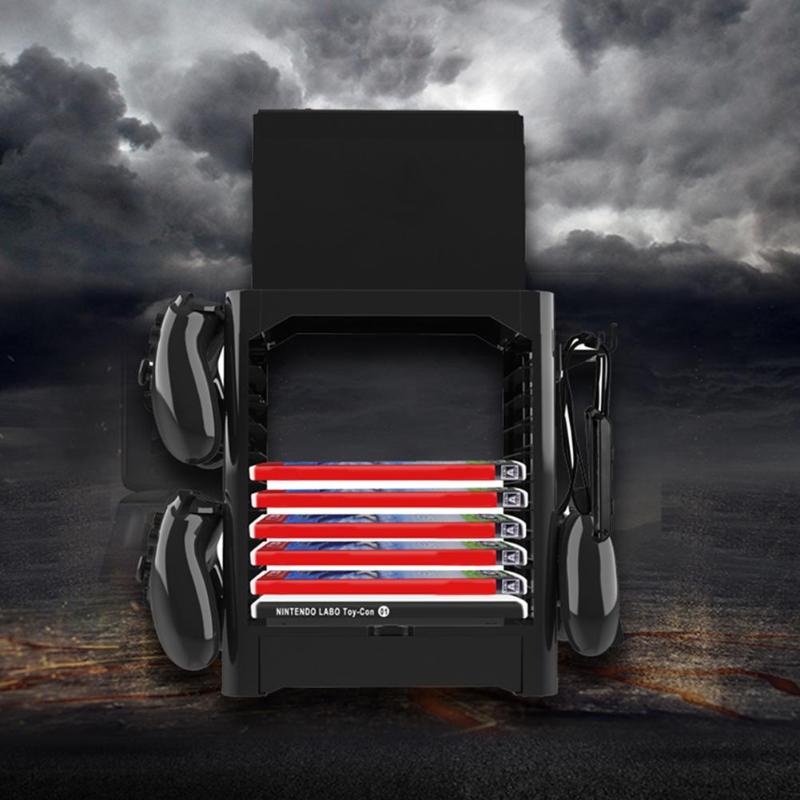 Universal Multi-function Game Disk Storage Tower Game Card Box Holder Stand Bracket for Nintend Switch Console