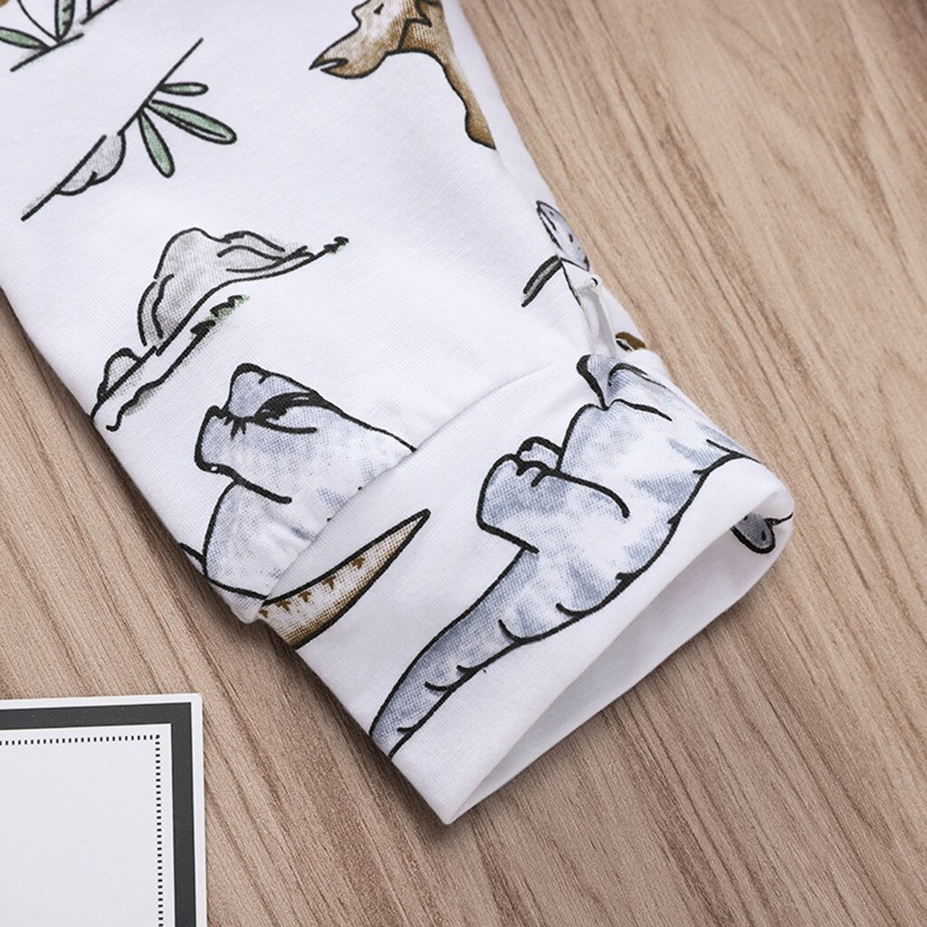 0-24m pajacyki noworodek chłopcy dziewczęta ubrania kreskówki z nadrukiem dinozaura romper kombinezon stroje Combinaison Bebe Garcon