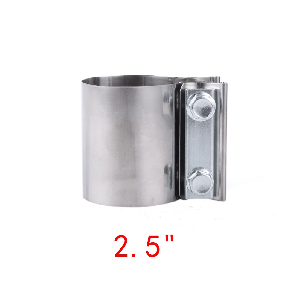 Universal 2.25 " 2.5 " 3.0 " rustfri udstødningsmanchet stødsamlingsklemme udstødningsrør manchetkobling trinklemme rs -cr1013: 2.5 tommer