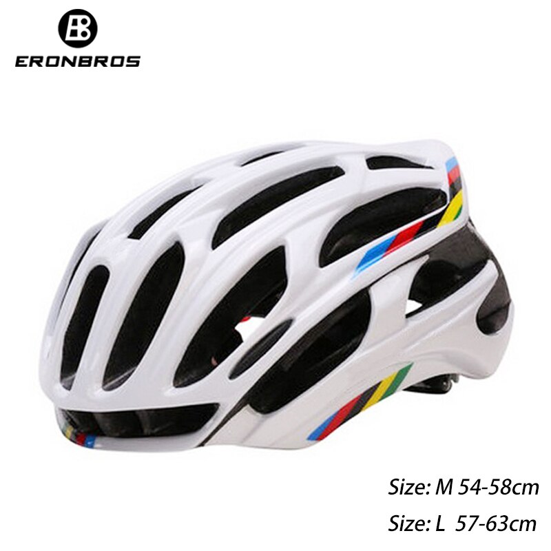 Cycling Helmet With LED Red Tail Light Road Mountain bicycle Helmet Ultralight MTB Helmet Sport bike helmet capacete ciclismo: white / M (54cm-58cm)