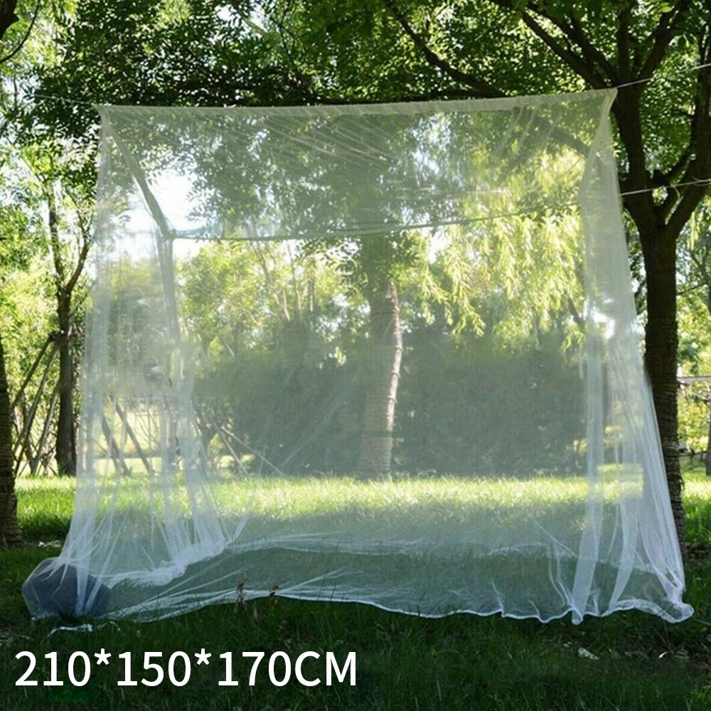 Outdoor Wandelen Camping Klamboe Wit Mesh Draagbare Vierkante Opvouwbare Opbergtas Ultralight Tent Tuinhuisje Cloud: 210 X 150 X 170cm