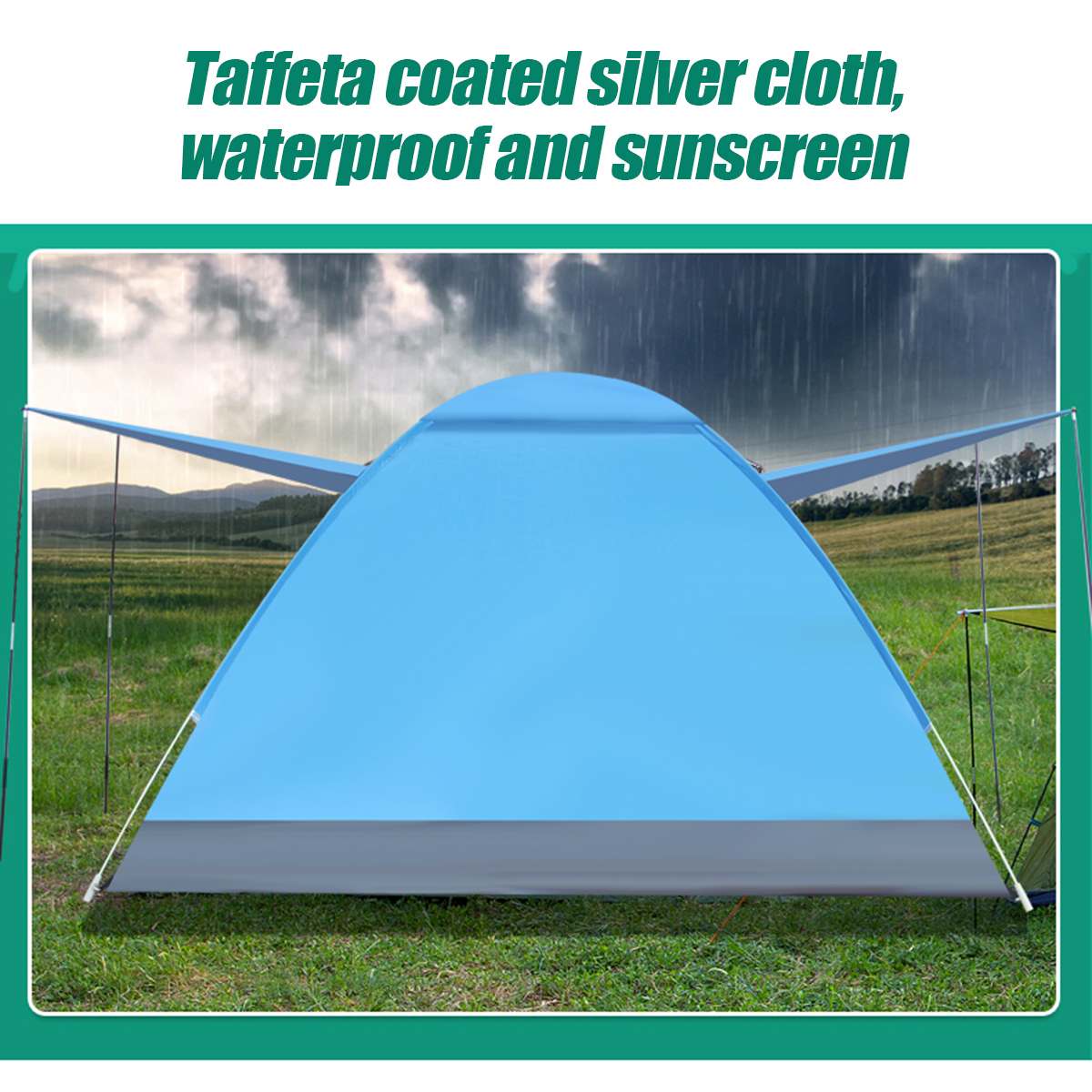 Automatic tent. 4 local tourist tent. Automatic tent leisure camping, raincoat tent. Folding tent for hiking. Easy instant