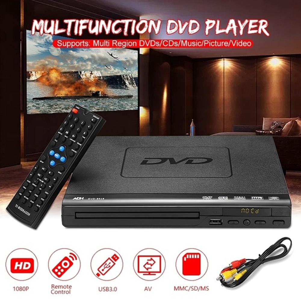 1080P Dvd-speler Meerdere Afspelen Multi-Kijkhoek Player Met Afstandsbediening Usb-poort