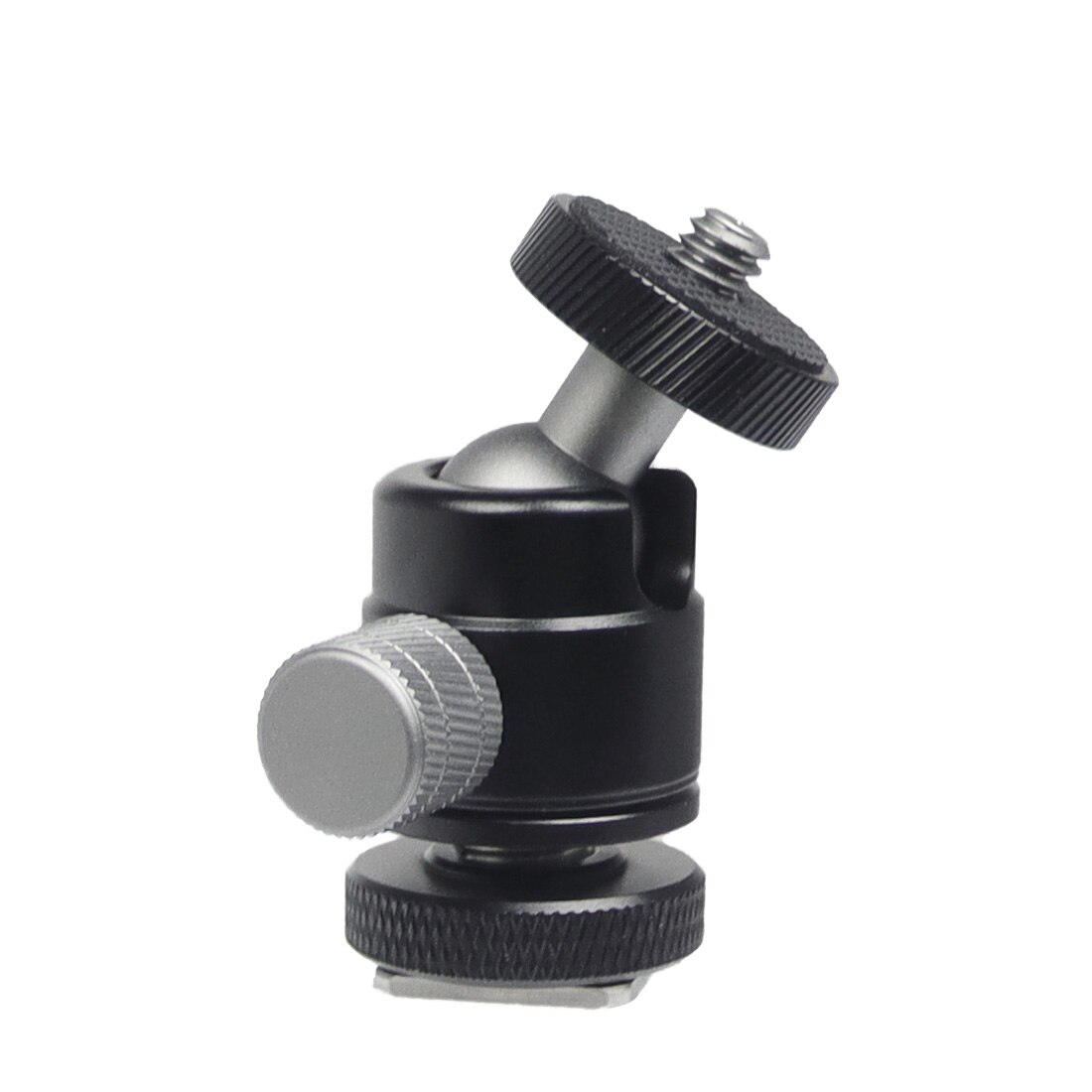 360 ° drehbarer universeller mini-kugelkopf mit blitzschuhhalterung für gimbal-monitore, slr- und dslr-fotografiezubehör