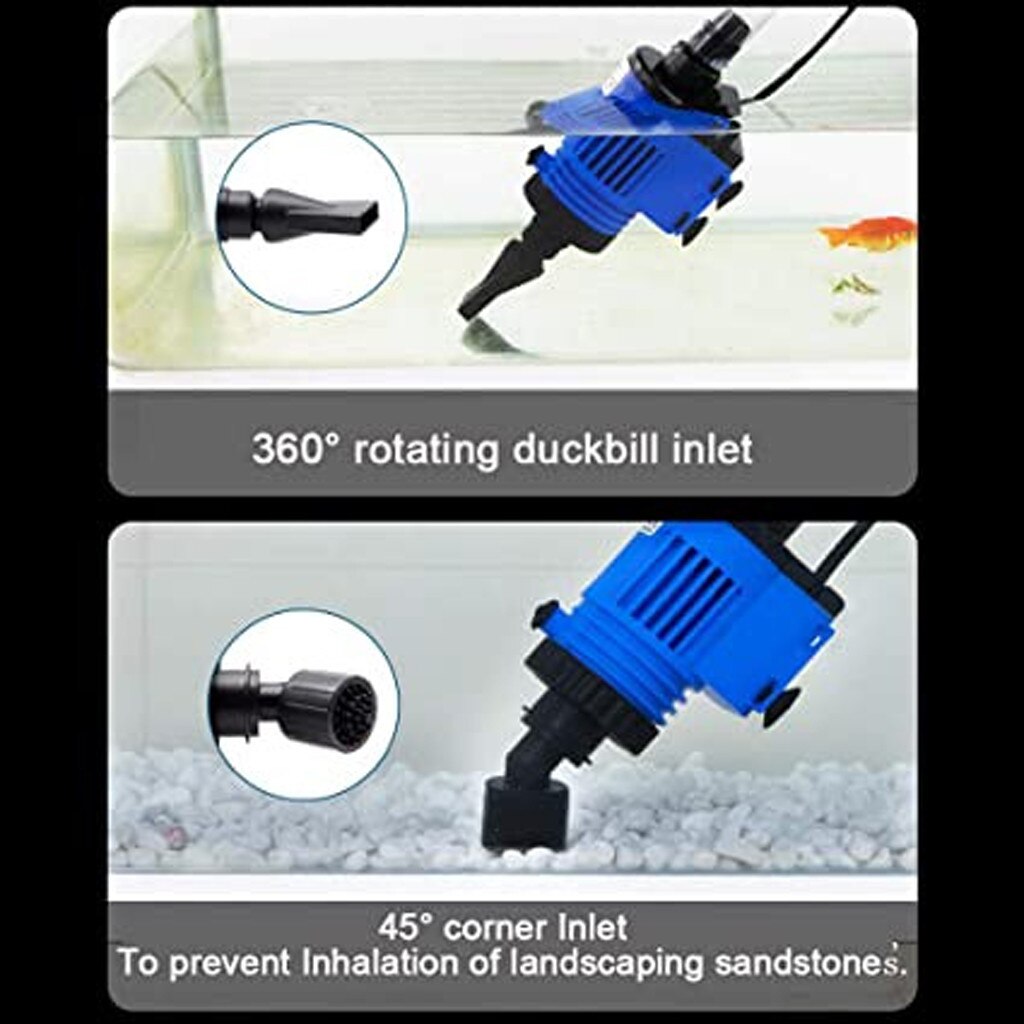 Automatic Fish Tank Water Changer Pump Aquarium Gravel Cleaner Fish Feces Siphon Vacuum Pump Cleaner With Hose Blanket 220V-240V