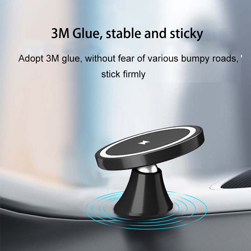 Magnetic wireless car charger mount for iphone 12 mini pro max, macsafe 15w max fast charging air vent mount, mini car phone holder