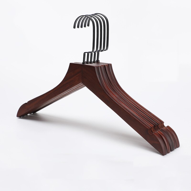 10 stücke Retro Hölzernen Kleiderbügel Massivholz Non-slip Kleidung Rack Schrank Organizer Mantel Anzug Kleiderbügel Shop Trocknen Rack raum Saver: YF40 / MEN(40-44.5CM)