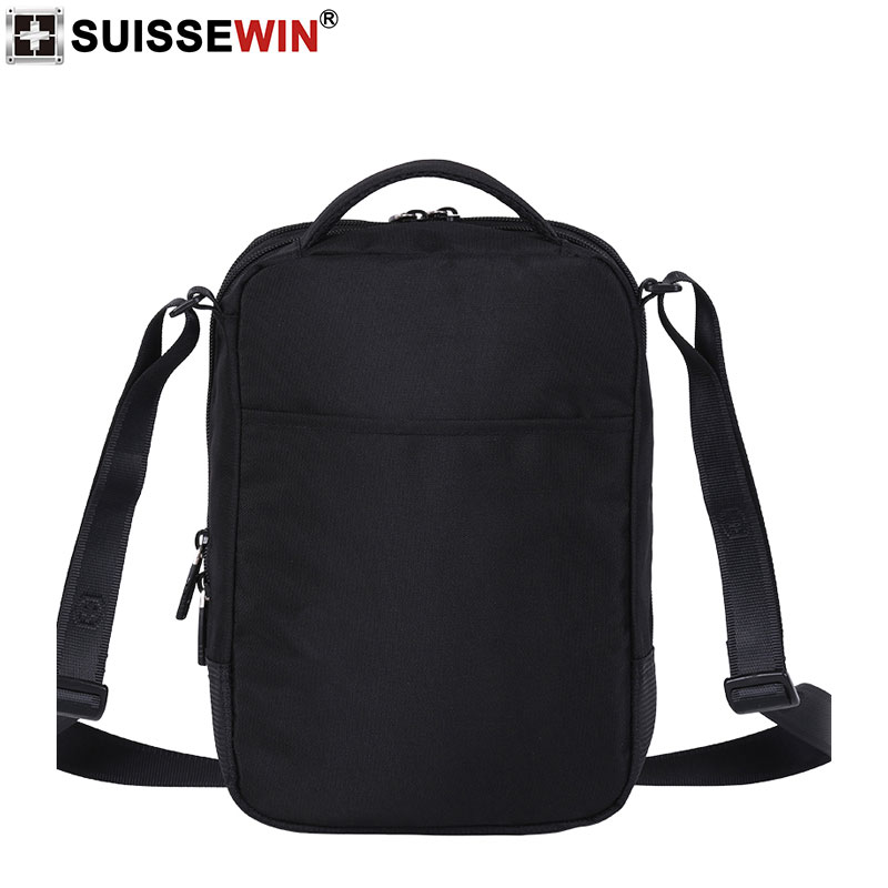 Swiss Shoulder Bag Men Mini Handbag Black Crossbody For Ipad Casual Oxford Messenger Satchel Music Bag Women