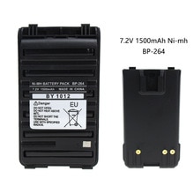 BP-264 7,2 V 1500mAh batería de Ni-MH para Icom T70 V80 F3001 F4001 F3101 F4101 F3210 F4210 F4210D F3210D F3101D f4101D Radio