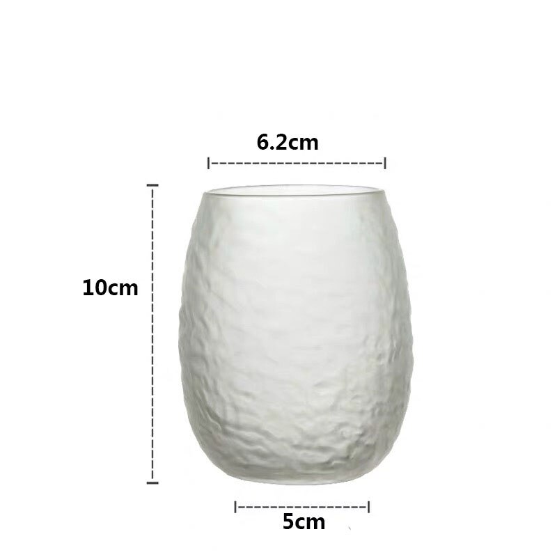 Vidrio de arcoíris coctel Copa el desayuno, té de la leche jugo de café vino Oficina hogar cristal transparente taza de agua Vasos: H