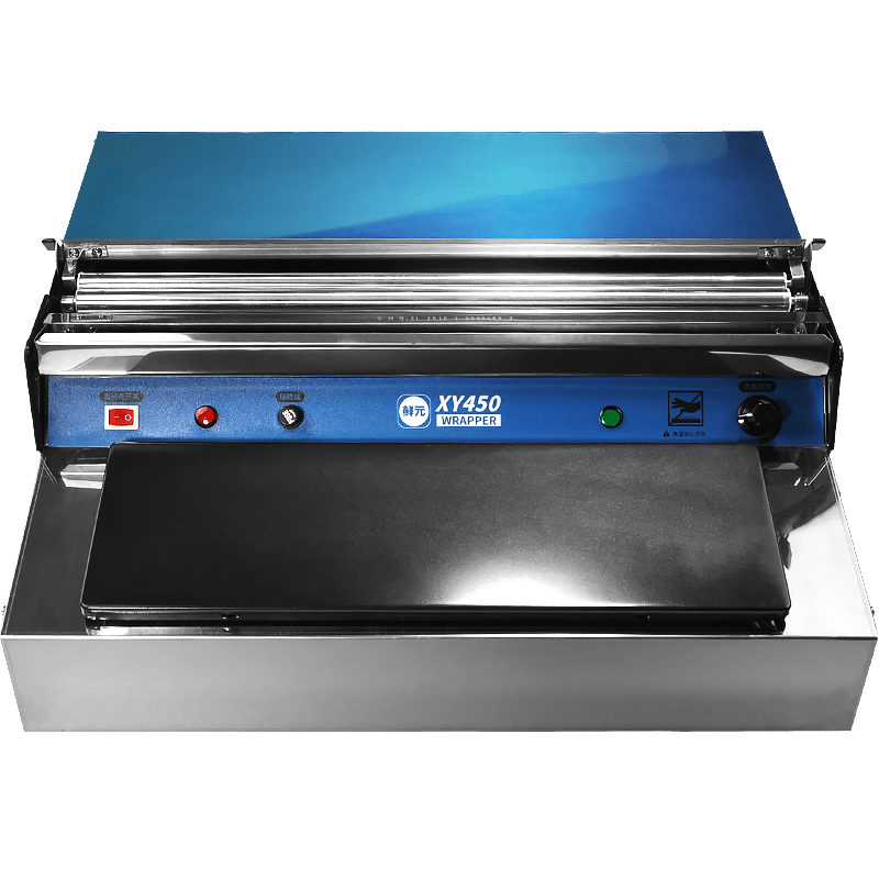 Commercial plastic wrap packaging machine Supermarket fresh fruit food vegetable wrap film sealing machine