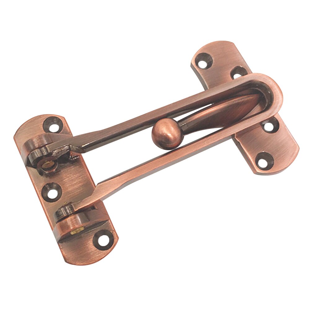 Anti Theft Zinc Alloy Security Lock Window Cabinet Door Latch Heavy Duty With Screws Home Hotel Easy Install Rustproof Hardware: Antique Red