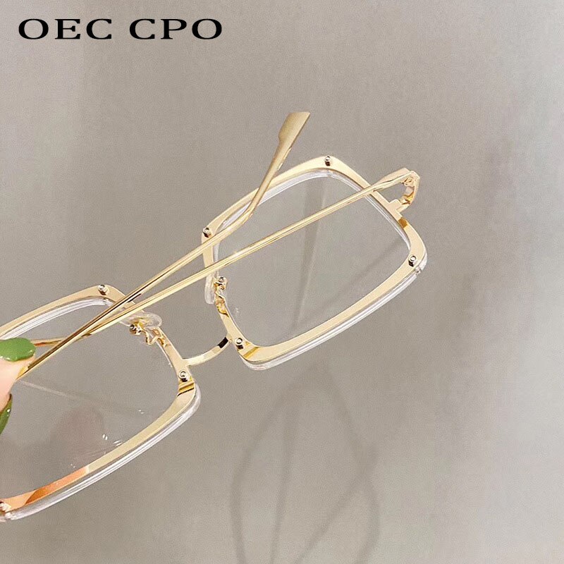 OEC-Verwaltung CPO Damen Platz Gläser Rahmen Frauen Trend Transparente Gläser Rahmen Männer Klare Gläser Brillen 0630