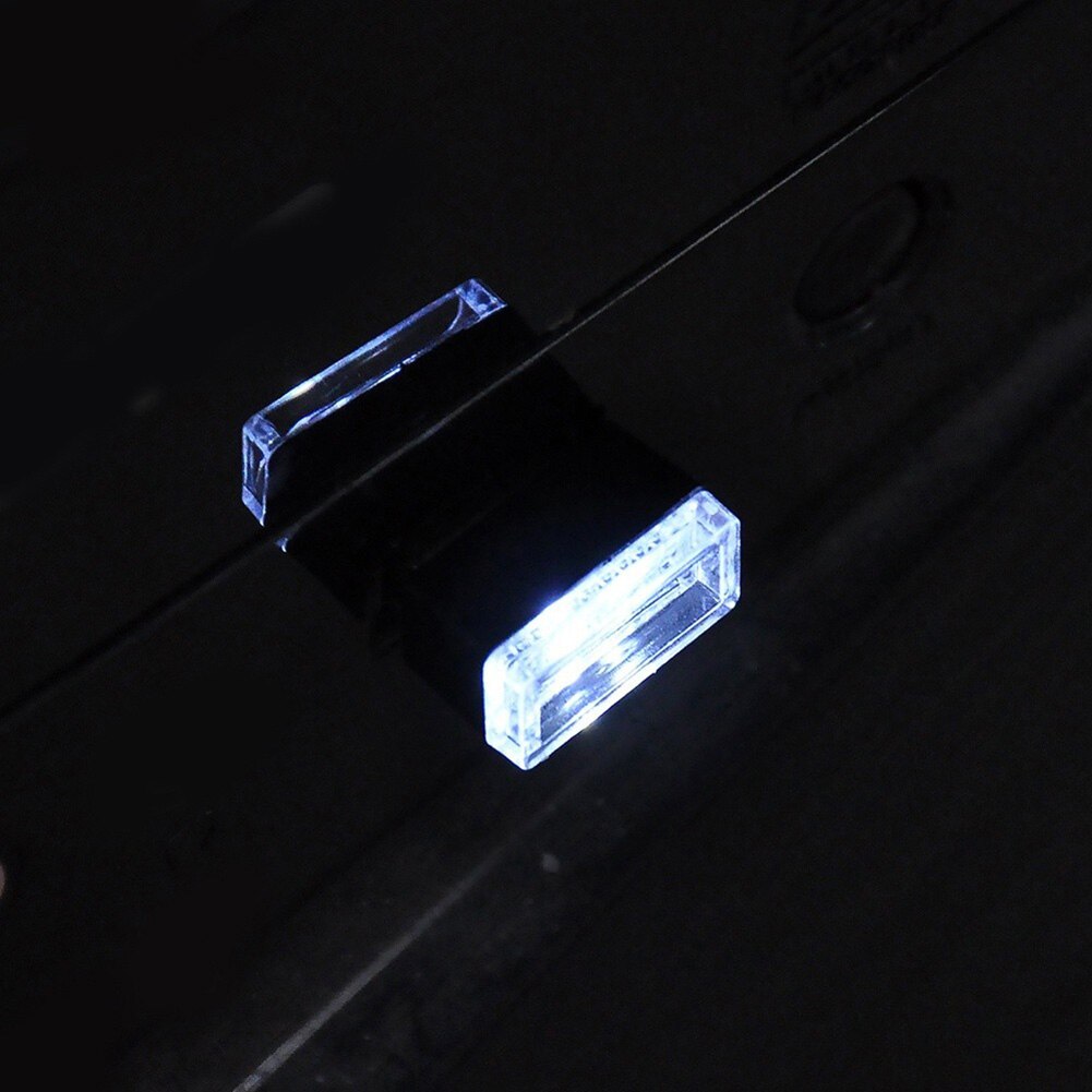 Auto Scheinwerfer Lampen Tragbare USB LED Auto Innen Umgebungs Atmosphären Nacht Licht Dekorative Lampe