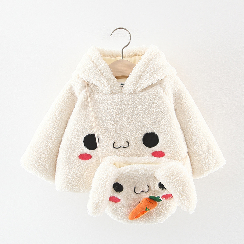 Verve Jelly Peuter Baby Meisjes Hooded Jassen Leuke Konijnenoren Mantel
