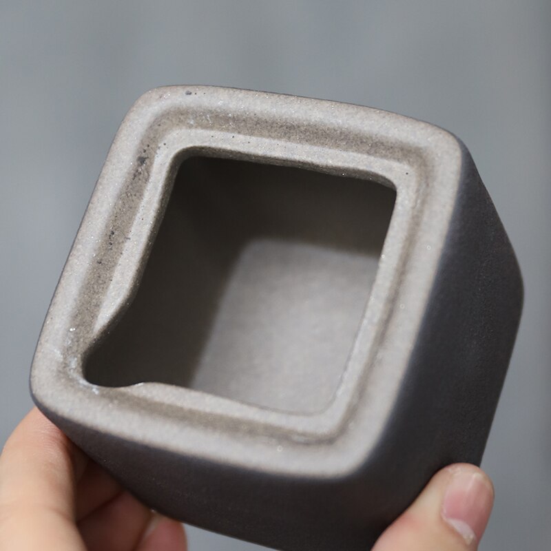 LUWU black crockery ceramic tea caddies porcelain tea canisters storage tea or food