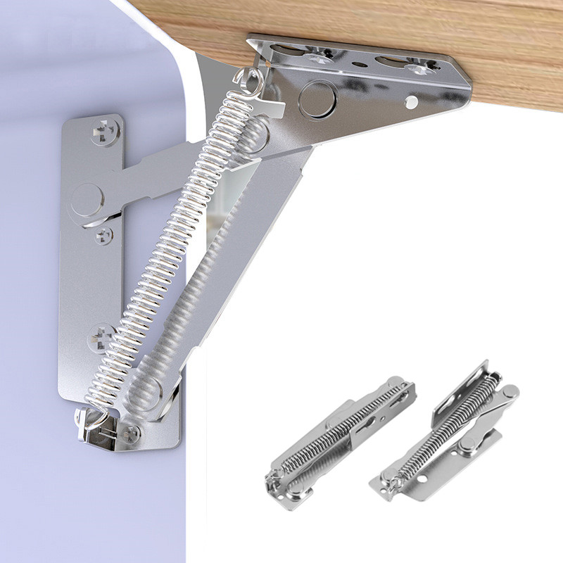 Charnière à ressort de canapé-lit pliant, 2 pièces, 10KG, 80 degrés, porte d&#39;armoire, lève-porte, rabat de Support supérieur, quincaillerie de meubles bisagra