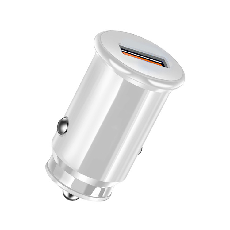 Ładowarka samochodowa USB do iphone 12 11 30W szybka ładowarka 3.0 szybka ładowarka do Xiaomi Auto typ C QC PD 3.0 ładowanie telefonu komórkowego: White 1 USB