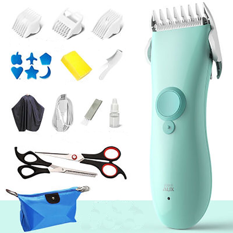 Baby Haar Clipper Professionelle Elektrische Haar Trimmer Für Männer Kinder Familie Verwenden Wiederaufladbare Cordless Haar Trimmer: Licht Grün