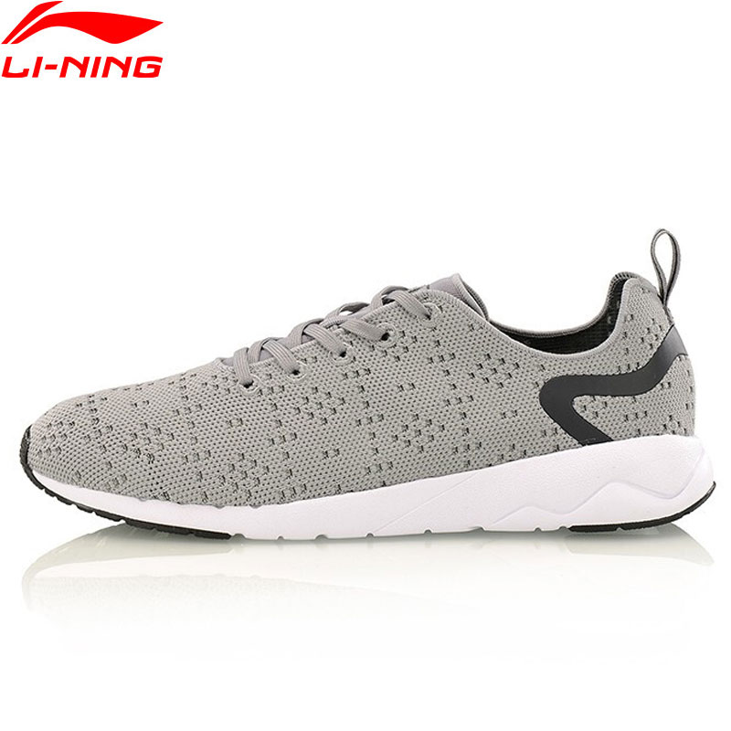 Li-ning herr ljung fritid waling skor mono garn bärbart foder li ning sportskor andas sneakers agcm 055 yxb 076