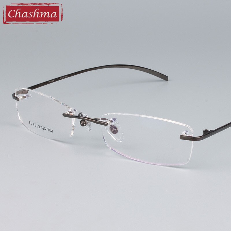 Chashma unisex briller brillestel titanium brillestel kvindelige mandlige optiske briller: Grå