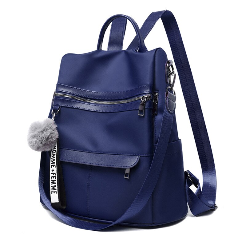 Ipinee Dames Oxford Doek Rugzak Mode Laptop Rugzak Meisjes Retro Zakelijke Tas: Deep Blue