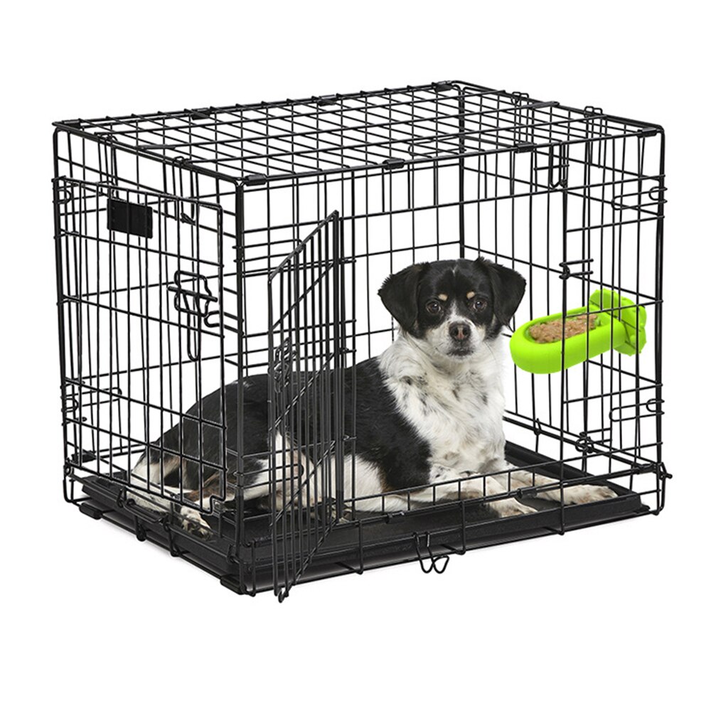 Dog Training Tools Cleaning Teeth Interactive Teething Stick Relief Dog Anxiety Stuck on the Dog Crate Silicone 2 Colors EIG88