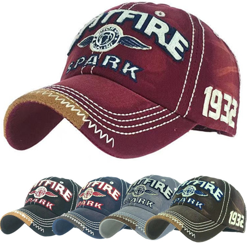 Brand SPARK Washed Cotton Cap For Men Women Gorras... – Grandado