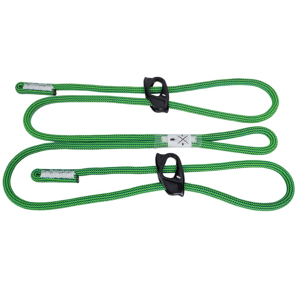 22KN Prusik Cord Loop Adjustable Climbing Single / Double End Cord Loop Tree Arborist Mountaineering Descending Equipment