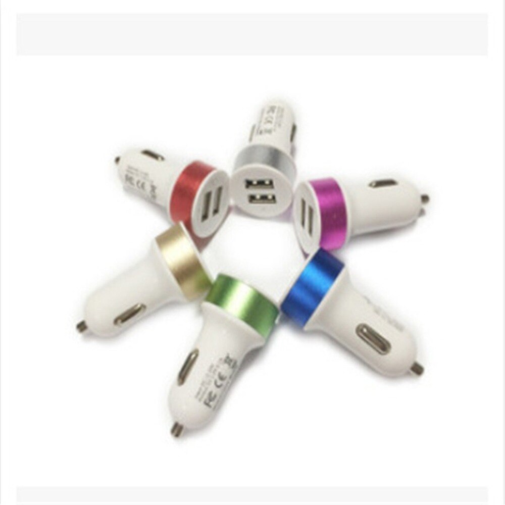 Billaddare dubbel usb aluminium halo billaddare cigarettändare typ fabrik direktförsäljning stil