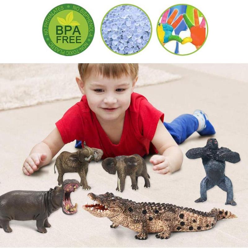 Lifelike wild animals Shaped Toys Realistic Motion Simulation Animal Model for Kids